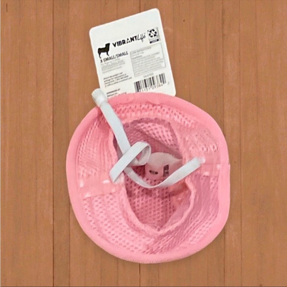 NWT Vibrant Life Harness Pink Striped With Lace Size XSmall free hat included - Picture 13 of 13